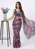 Latest Beautiful Printed Nara Chiffon Saree