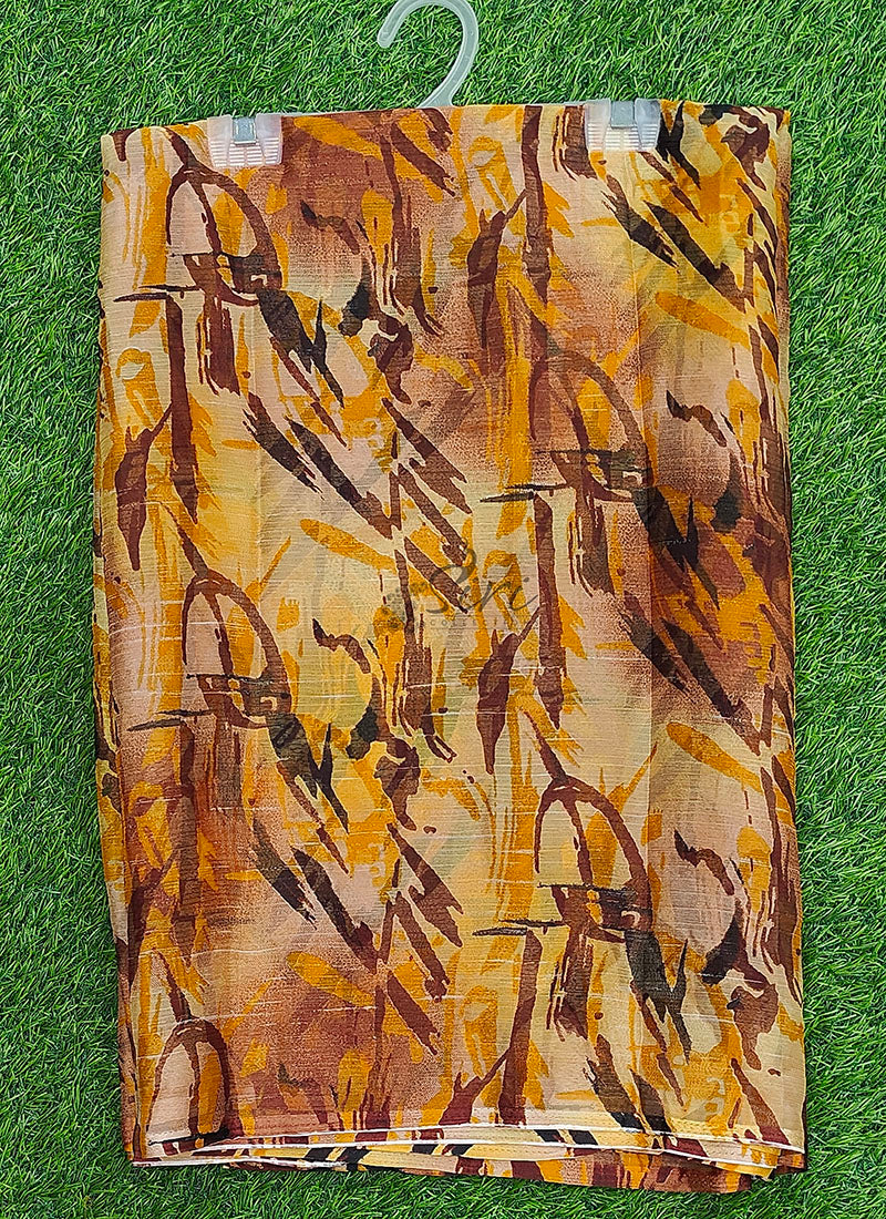 Latest Beautiful Printed Nara Chiffon Saree