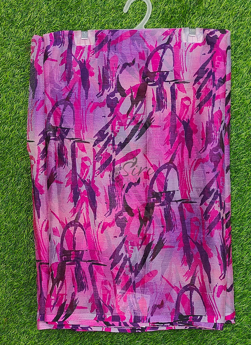 Latest Beautiful Printed Nara Chiffon Saree