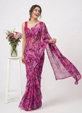 Latest Beautiful Printed Nara Chiffon Saree