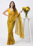 Latest Beautiful Printed Nara Chiffon Saree