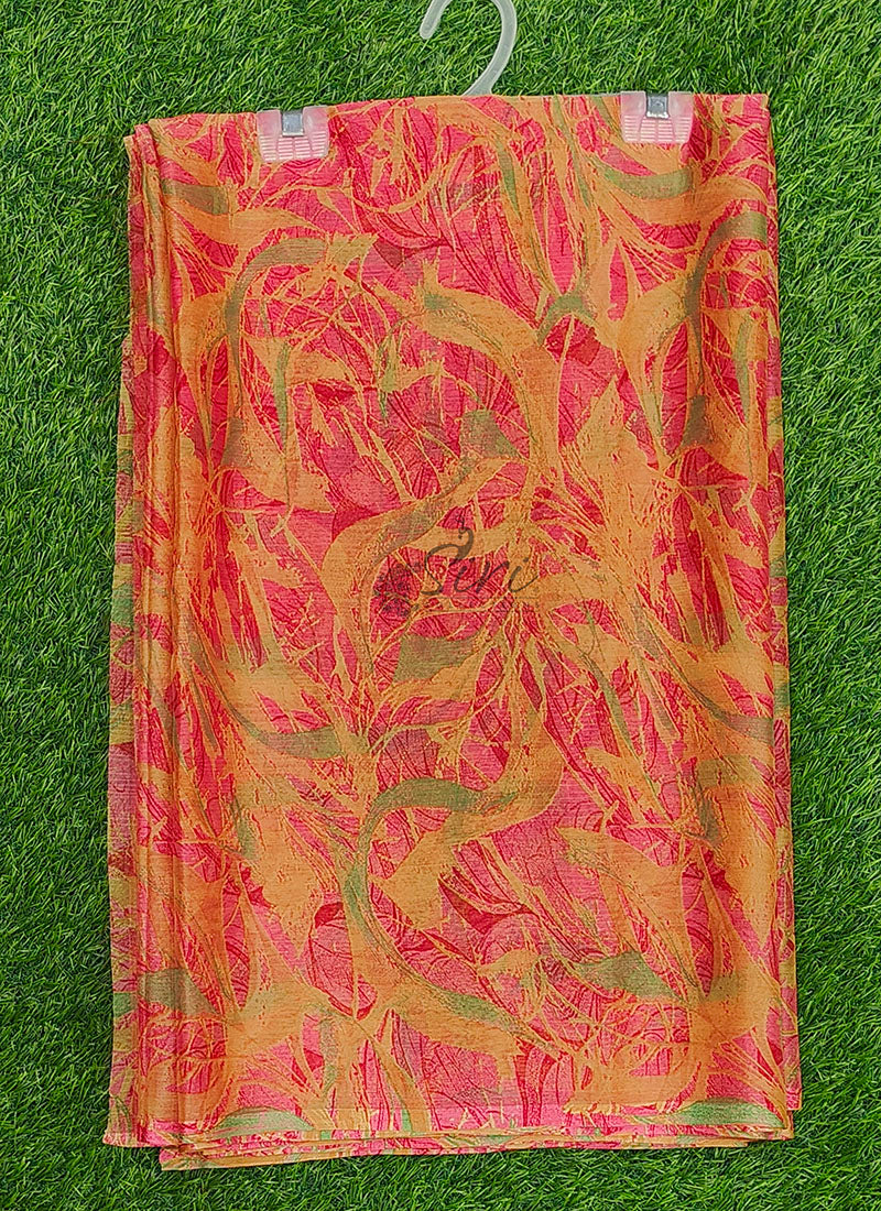 Latest Beautiful Printed Nara Chiffon Saree
