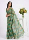 Latest Beautiful Printed Nara Chiffon Saree