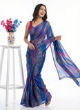 Latest Beautiful Printed Nara Chiffon Saree