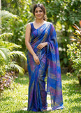 Latest Beautiful Printed Nara Chiffon Saree