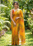 Latest Beautiful Printed Nara Chiffon Saree