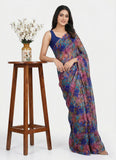 Latest Beautiful Printed Nara Chiffon Saree
