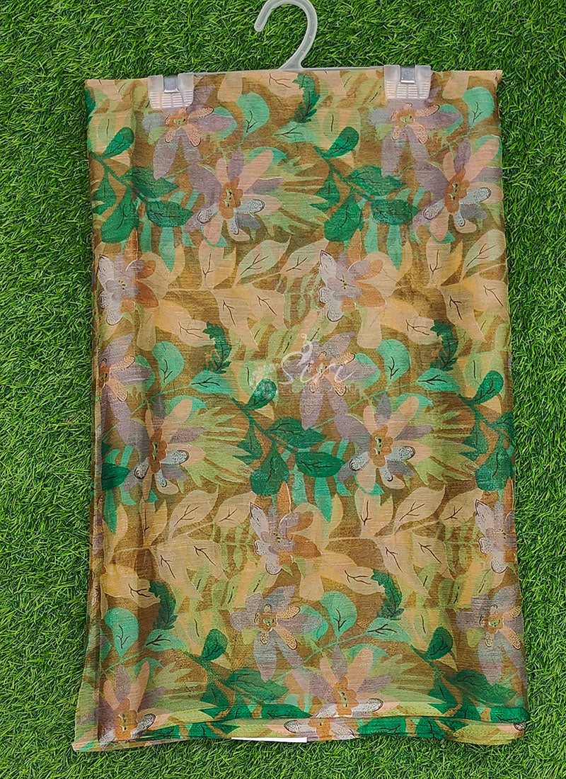 Latest Beautiful Printed Nara Chiffon Saree