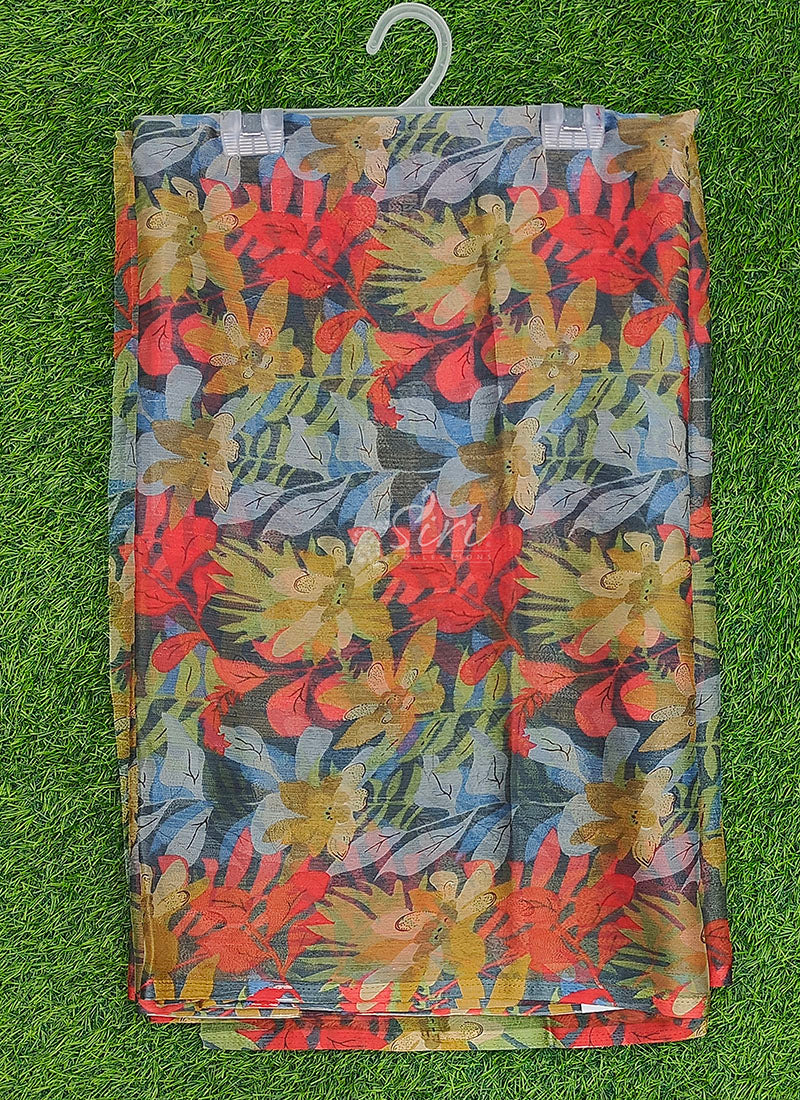 Latest Beautiful Printed Nara Chiffon Saree