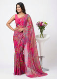 Latest Beautiful Printed Nara Chiffon Saree