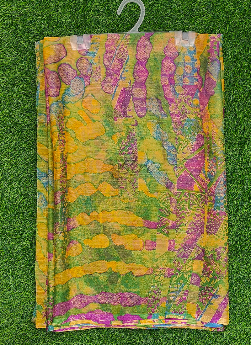 Latest Beautiful Printed Nara Chiffon Saree