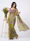 Latest Beautiful Printed Nara Chiffon Saree