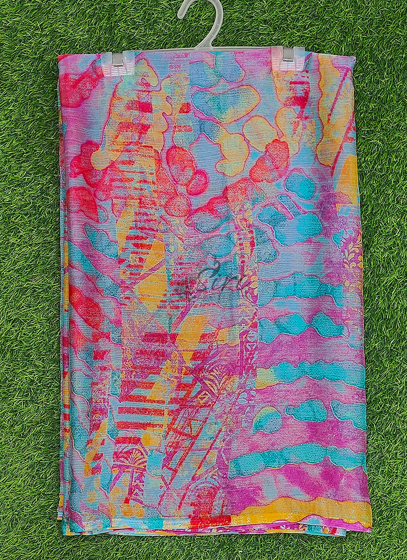 Latest Beautiful Printed Nara Chiffon Saree