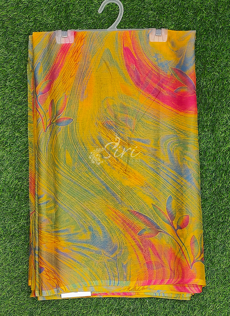 Latest Beautiful Printed Nara Chiffon Saree