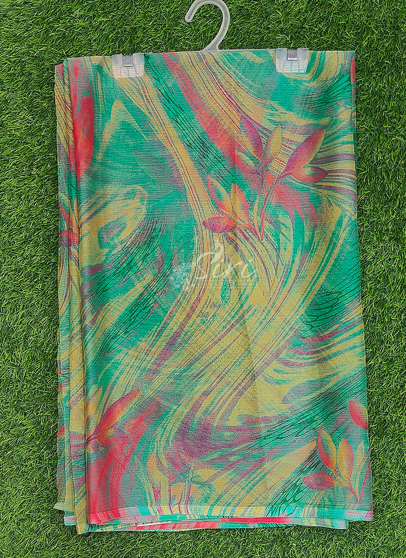 Latest Beautiful Printed Nara Chiffon Saree