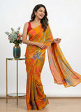Latest Beautiful Printed Nara Chiffon Saree