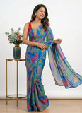 Latest Beautiful Printed Nara Chiffon Saree