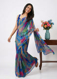 Latest Beautiful Printed Nara Chiffon Saree