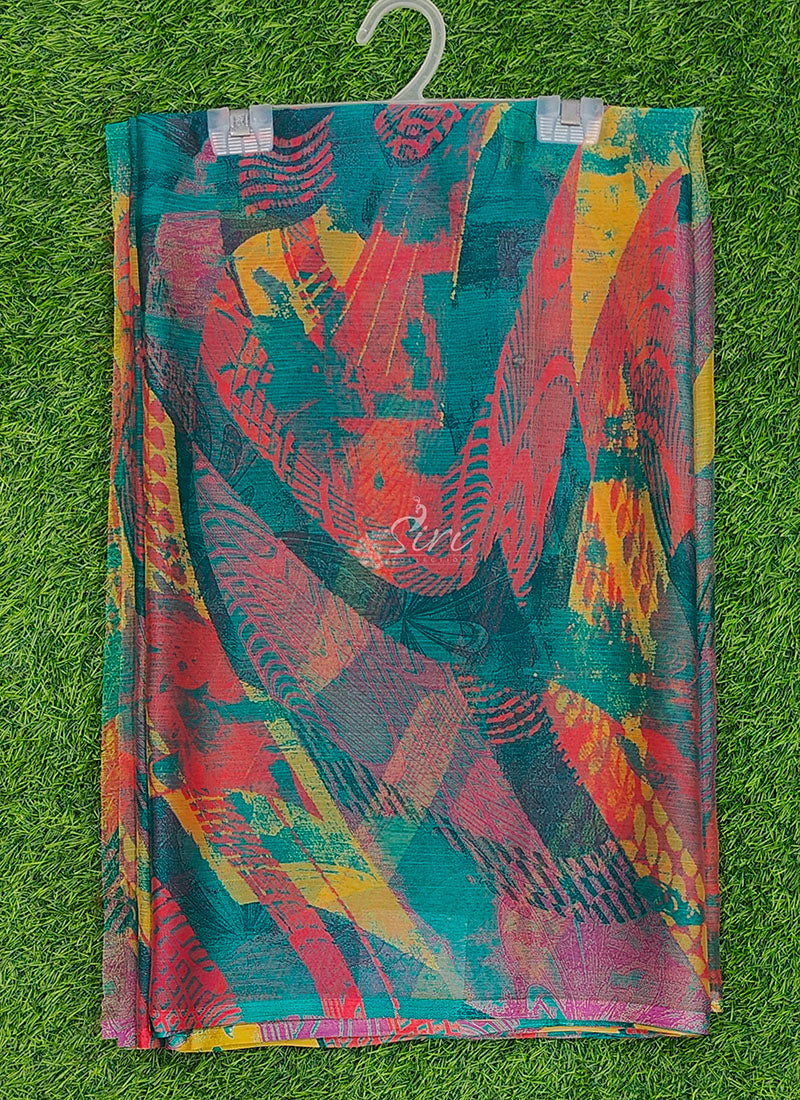 Latest Beautiful Printed Nara Chiffon Saree