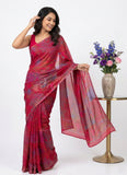 Latest Beautiful Printed Nara Chiffon Saree