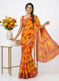 Latest Beautiful Multi Colour Printed Chiffon Saree