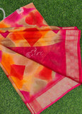 Latest Beautiful Multi Colour Printed Chiffon Saree