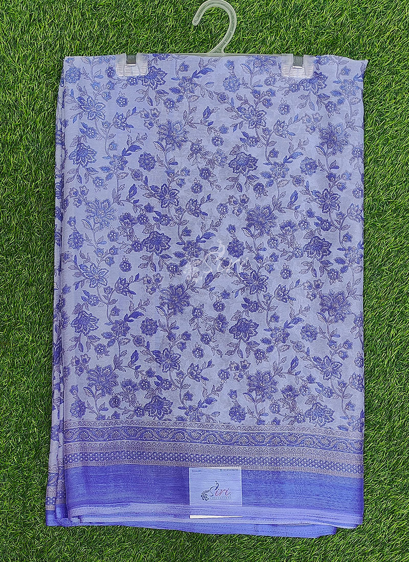 Latest Beautiful Printed Chiffon Saree with Blouse