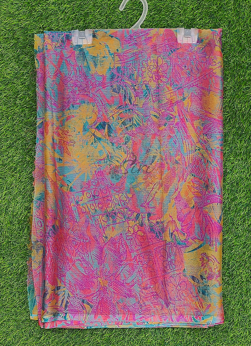Latest Beautiful Printed Nara Chiffon Saree