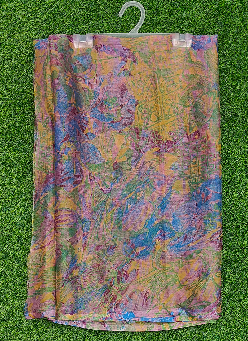 Latest Beautiful Printed Nara Chiffon Saree