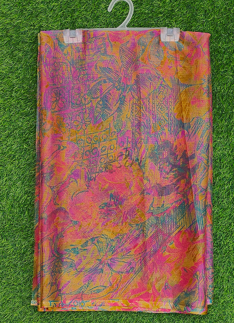 Latest Beautiful Printed Nara Chiffon Saree