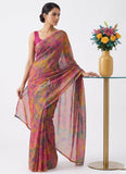 Latest Beautiful Printed Nara Chiffon Saree