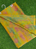 Latest Beautiful Printed Nara Chiffon Saree without Blouse