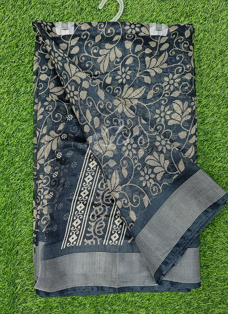 Elegant Jute Cotton Saree