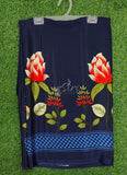 Siri Sarees Latest Printed Crepe Silk Saree with Blouse
