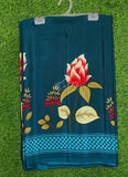 Siri Sarees Latest Printed Crepe Silk Saree with Blouse
