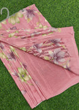 Siri Sarees Latest Printed Crepe Silk Saree with Blouse