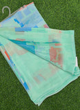Siri Sarees Latest Abstract Print Crepe Silk Saree with Blouse
