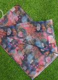 Beautiful Digital Print Floral Chiffon Saree