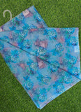 Beautiful Digital Print Floral Chiffon Saree