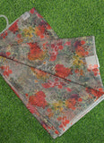 Beautiful Digital Print Floral Chiffon Saree
